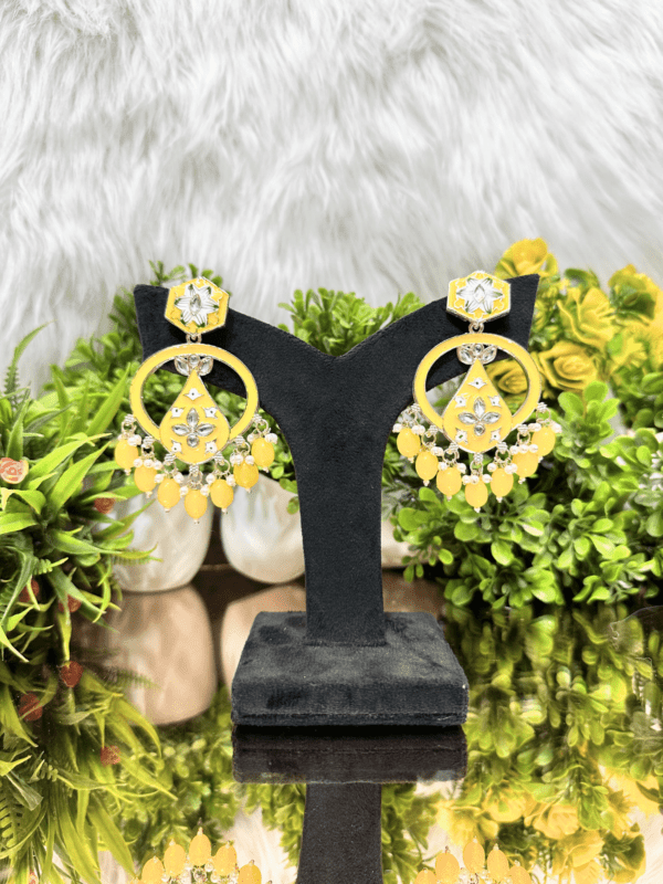 Eshika Yellow Earrings